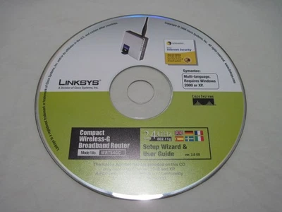 Linksys Compact Wireless-G Broadband Router WRT54GC Setup Wizard CD Win 2000/XP - Image 1 of 4