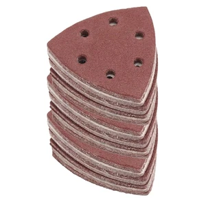 100Pcs for Oscillating Multi-Tool Hook Loop Sandpaper Disc Triangle Sanding Pads - Picture 1 of 11