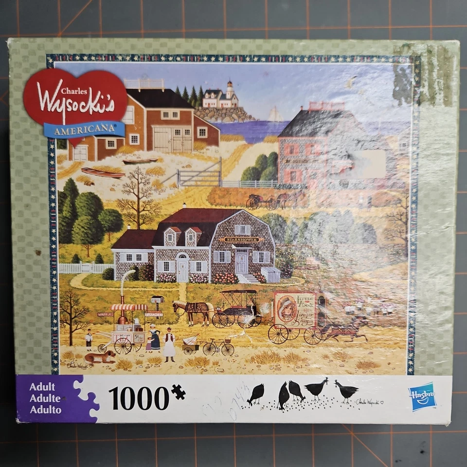 Rompecabezas Charles Wysocki 1000 piezas Salty Witch Bay MB Hasbro  Foto 1 de 4