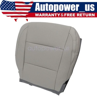 Fit For 2014-2019 Toyota Highlander Front Driver Bottom Leather Seat Cover Gray - Image 1 of 4