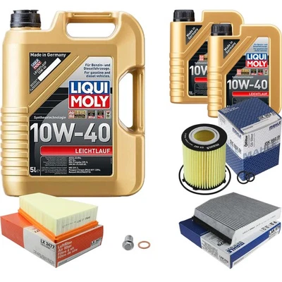 MAHLE Inspektionspaket 7 L Liqui Moly 10W-40 für Mercedes-Benz B-Klasse - Bild 1 von 4