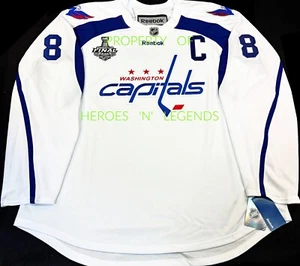 ROYAL-2X* ALEX OVECHKIN WASHINGTON CAPITALS 2018 STANLEY CUP RBK PRACTICE JERSEY - Picture 1 of 9