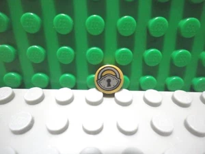 Lego 1 Perla Oro 1x1 Azulejos Redondos Plata Candado NUEVO - Imagen 1 de 1
