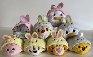 LAST SET Authentic Japan Disney Exclusive 2015 Easter Tsum Tsum set of 8 NTW - Picture 1 of 8