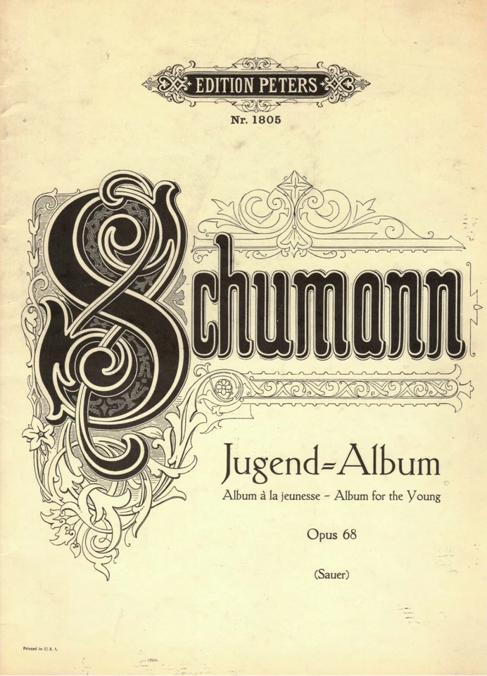 Schumann Album For Young Opus 68 Piano Sheet Music Book - Image 1 of 4