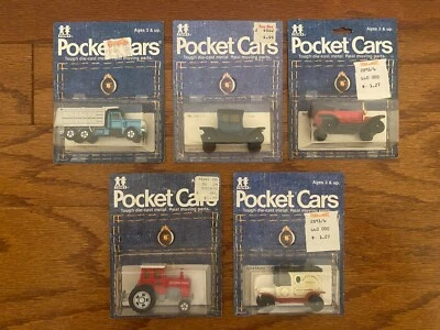 (5) Lote de autos fundidos a presión vintage {1981/1982} (TOMY) "POCKET CARS", ¡NUEVO! RARO! Foto 1 de 4