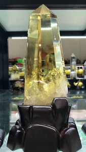 2.2LB Top Natural rainbow citrine Quartz point Quarzt Crystal reiki healing - Picture 1 of 13