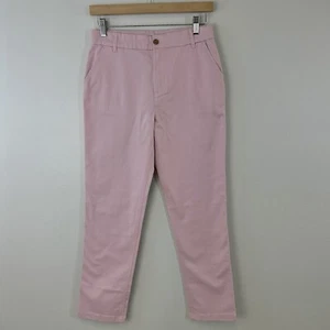 J Crew Crewcuts Pants Girls 14 High Rise Girlfriend Chino Pink Classic Preppy - Picture 1 of 15