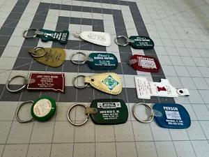12 Advertisment Keychain Lot d Vtg Car Dealerships Hanson Motor Redfield SD - Picture 1 of 5