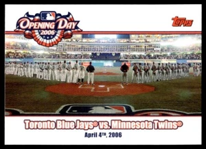 2006 Topps Opening Day Toronto Blue Jays vs. Minnesota Twins #OD-JT - Picture 1 of 2