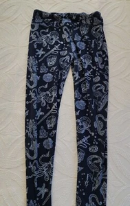 LuLaRoe Leggings Nautical Octopus Starfish Mermaid Shells Skulls Seahorse - Picture 1 of 4