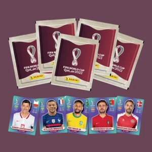 Panini World Cup Qatar 2022 Sticker Collection - LOT OF 5 STICKER PACKS - Imagen 1 de 1