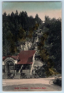 Interlaken Berna Suiza Postal Heimwehfluh Tren Inclinado 1911 Sin Publicar - Imagen 1 de 2