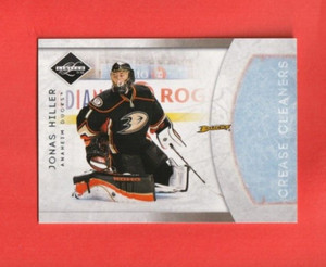 2011-12 Panini Limited CREASE CLEANERS # 10 Jonas Hiller ANAHEIM DUCKS 185/199