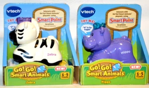 VTech Go! Go! Smart Animals Nilpferd Zebra SmartPoint Musik Sound Licht Lernen - Bild 1 von 2