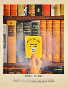 CONTO RISPARMIO E PRESTITO - Libro dell'anno -1962 Pubblicità Stampa Vintage - Foto 1 di 1