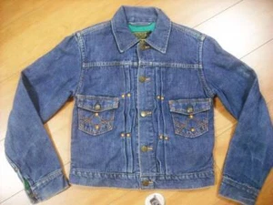 Vintage 1950s Washington Dee Cee Wrangler 888MJL Liner Type Denim Jacket S - Picture 1 of 3