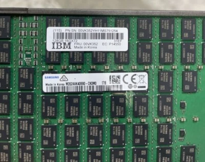IBM FRU: 00VK352 128GB 16Gx72 1600MHZ DDR4 CDIMM - Image 1 of 3