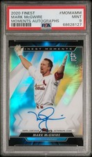 2020 Topps Finest Moments Autographs MOMA-MM Mark McGwire PSA 9 Auto Cardinals