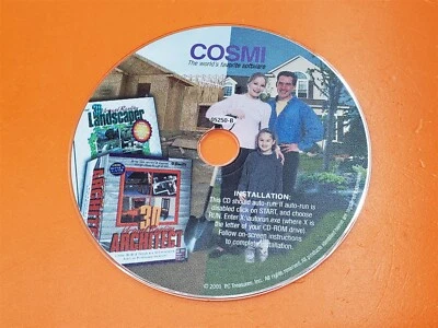 ⭐️⭐️⭐️⭐️⭐️ COSMI The Worlds Favorite Software 3D Landscaper 3D Architect 2003 - Image 1 of 2