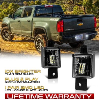 For 2015-2020 Chevy Colorado GMC Canyon FULL-SMD LED License Plate Lights Lamps - Image 1 of 4