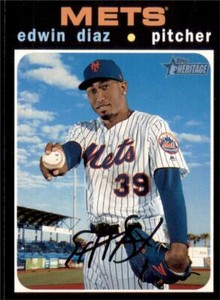 2020 Topps Heritage Base #323 Edwin Diaz - New York Mets