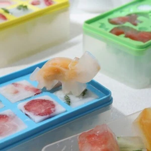 Silicone Ice Cube Maker Ice Cube Tray Ice Cube Moulds with Lid for Making Ice - Picture 1 of 18