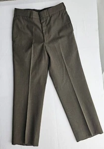 Defense Logistics Agency Wool Gabardine Pants Olive Military Trousers 31S Vintage - Bild 1 von 13