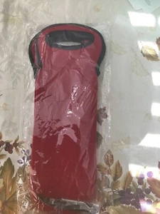 2 Neoprene WINE BAG SLEEVE KOOZIE Cooler ~NEW~ with cork screw WINE GIFT - Picture 1 of 2