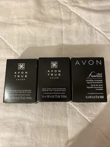 3 Boxes Avon True Color Ideal Nude Liquid Foundation Deep 14 Samples (FQ) - Picture 1 of 8