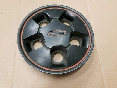 雪佛兰原始设备制造商 1985 - 1990 年骑士科西嘉黑色 7.25 英寸中心盖轮毂盖 14079968-B — 第 1/2 张图片