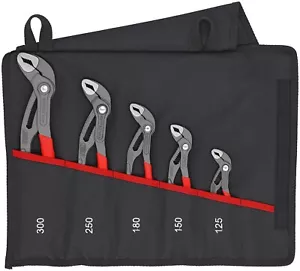 Knipex Cobra 5 Piece Adjustable Plier Set 001955S5 5" to 12" Water Pump Pliers - Picture 1 of 8