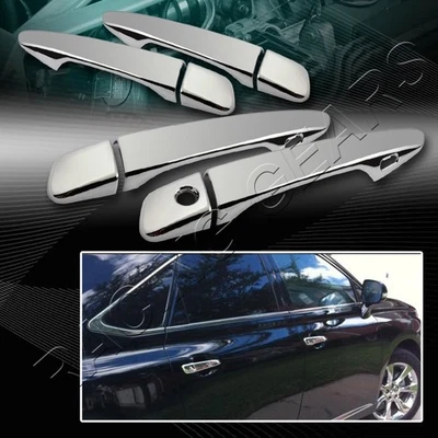 PARA LEXUS IS250 IS350 GS350 ES350 TAPA DE MANIJA DE PUERTA CROMADA CON ORIFICIO DE LLAVE INTELIGENTE Foto 1 de 2