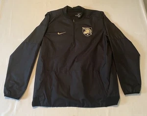 Nike Army Black Knights Storm Fit Jacket Men's Large 1/4 Zip Vented Windbreaker - Picture 1 of 13