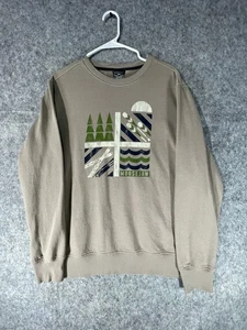 Moosejaw Alpine Graphic Sweatshirt Herren Größe Large grün Bergsteigen Berg - Bild 1 von 6