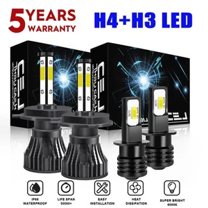For Mitsubishi Eclipse 2000-2002 6000K LED Headlight + Fog Light Bulbs Combo 4PC - Bild 1 von 18