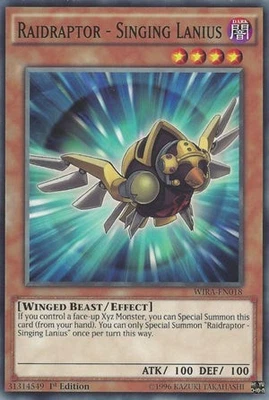 YuGiOh Raidraptor - Singing Lanius WIRA-EN018 Common Englisch NM 1st - Bild 1 von 2