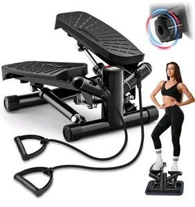 MOSUNY MINI STEPPER 8708S With Tension Bands Workout  Color Black , Monitor, New - Picture 1 of 16