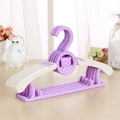  20 stücke Cartoon Wäscheständer Bär Design Kleiderbügel Plastik Kleiderbügel - Bild 1 von 4