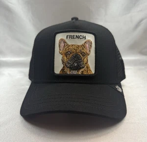 Goorin Bros French Bulldog Patch Trucker Snapback Hat - Picture 1 of 5