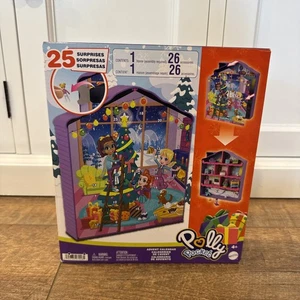 Polly Pocket Advent Calendar Winter House Design 8 Rooms 25 Surprises Mattel - Picture 1 of 12