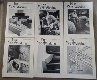 Taunton's Fine Woodworking Magazine 1983 Complete Year 6 Issues Foto 1 de 4