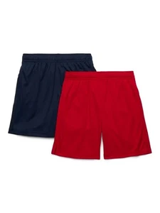Athletic Works Boys Performance Shorts, 2-Pack Size XL (14-16) HUSKY - Picture 1 of 3