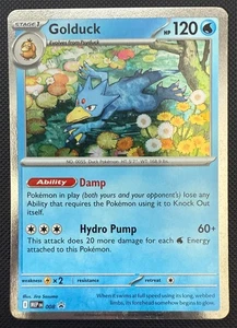Juego de Cartas Coleccionables Pokémon Mega Evoluciones Golduck 008 Black Star Promo Holo Inglés - Imagen 1 de 2
