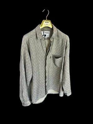 Vintage Inserch Shirt Mens Medium Long Sleeve Button Up Casual Distressed - Image 1 of 4