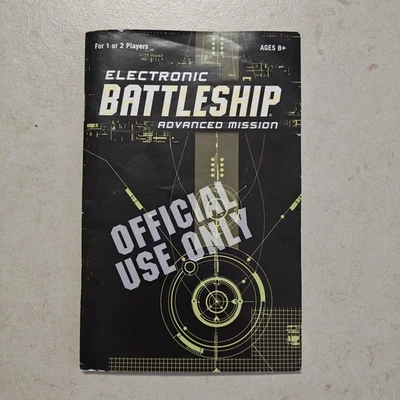 MB Electronic Battleship Advanced Mission 2006 reemplazo manual #2433 Foto 1 de 3