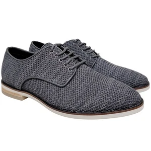Calvin Klein Hombres Agussie Informal Derby Oxfords Talla EE. UU. 8,5 M Gris Oscuro Tejido - Imagen 1 de 6