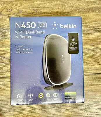 Belkin N450 DB Wi-Fi Dual-Band N Router  F9K1105 New In Box - Image 1 of 4