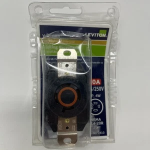 Salida de receptáculo de bloqueo LEVITON NEMA L14-20R 2410 V-0-Max 20A 125/250V 3P 4W - Imagen 1 de 6