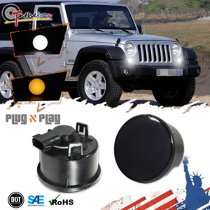 Lente ahumada blanca/ámbar señal de giro LED y luz DRL para Jeep Wrangler JK 2007-2017 - Imagen 1 de 10